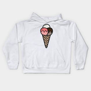 Ice Cream Cone Kids Hoodie